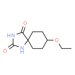 1,3-Diazaspiro[4.5]decane-2,4-dione,8-ethoxy-,cis-(9CI) Structure