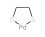 ethane-1,2-dithiolate; palladium(+2) cation structure