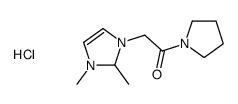 2-(1,2-dimethyl-1,2-dihydroimidazol-1-ium-3-yl)-1-pyrrolidin-1-ylethanone,chloride Structure