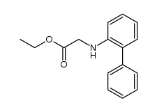 (biphenyl-2-ylamino)-acetic acid ethyl ester Structure