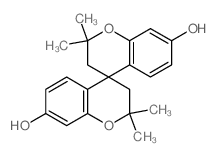 2,2,2',2'-tetramethyl-4,4'-spirobi[3H-chromene]-7,7'-diol Structure