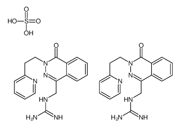 2-[[4-oxo-3-(2-pyridin-2-ylethyl)phthalazin-1-yl]methyl]guanidine,sulfuric acid Structure