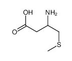 3-Amino-4-(methylsulfanyl)butanoic acid Structure