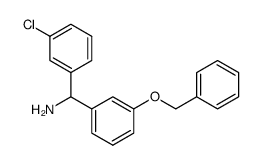 [3-(benzyloxy)phenyl](3-chlorophenyl)methylamine Structure