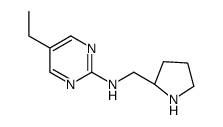 5-Ethyl-N-[(2S)-2-pyrrolidinylmethyl]-2-pyrimidinamine结构式