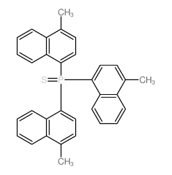 tris(4-methylnaphthalen-1-yl)-sulfanylidene-phosphorane Structure