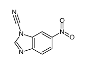 1H-Benzimidazole-1-carbonitrile,6-nitro-(9CI) structure