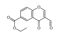 ethyl 3-formyl-4-oxochromene-6-carboxylate Structure
