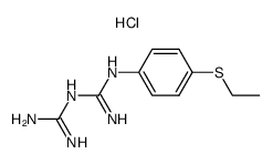 1-(4-ethylsulfanyl-phenyl)-biguanide, hydrochloride Structure