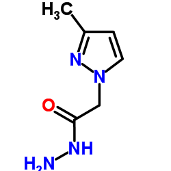 2-(3-Methyl-1H-pyrazol-1-yl)acetohydrazide结构式