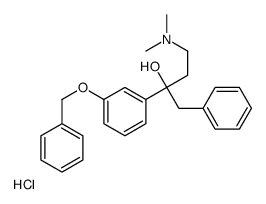 4-(dimethylamino)-1-phenyl-2-(3-phenylmethoxyphenyl)butan-2-ol,hydrochloride结构式