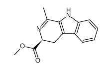 methyl 3,4-dihydro-1-methyl-β-carboline-3-carboxylate结构式