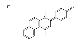 3-(4-fluorophenyl)-1,4-dimethylbenzo[f]quinolin-4-ium,iodide Structure