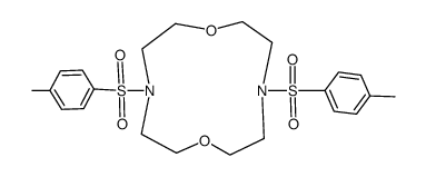 4,10-bis(p-tolylsulphonyl)-1,7-dioxa-4,10-diazacyclododecane Structure