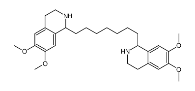 1'-heptamethylene-bis-6,7-dimethoxy-1,2,3,4-tetrahydroisoquinoline structure