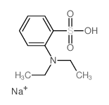 Benzenesulfonic acid,2-(diethylamino)-, sodium salt (1:1)结构式