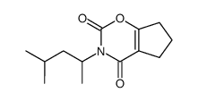 3-(1,3-dimethyl-butyl)-6,7-dihydro-5H-cyclopenta[e][1,3]oxazine-2,4-dione结构式