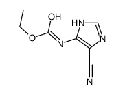 ethyl N-(5-cyano-1H-imidazol-4-yl)carbamate结构式