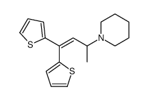 1-(4,4-dithiophen-2-ylbut-3-en-2-yl)piperidine Structure