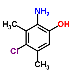 2-Amino-4-chloro-3,5-dimethylphenol结构式