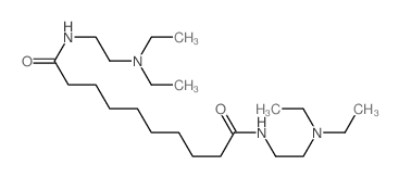 N,N-bis(2-diethylaminoethyl)decanediamide structure