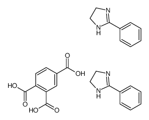 benzene-1,2,4-tricarboxylic acid, compound with 4,5-dihydro-2-phenyl-1H-imidazole (1:2) picture