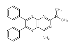 2,4-Pteridinediamine,N2,N2-dimethyl-6,7-diphenyl- Structure