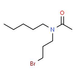 N-(3-Bromopropyl)-N-pentylacetamide结构式