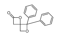 7,7-diphenyl-1,6-dioxaspiro[3.3]heptan-2-one Structure