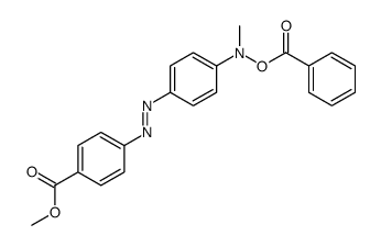 methyl 4-[[4-[benzoyloxy(methyl)amino]phenyl]diazenyl]benzoate Structure