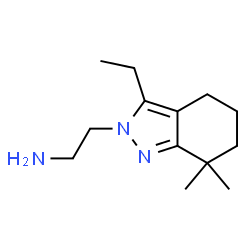 2H-Indazole-2-ethanamine,3-ethyl-4,5,6,7-tetrahydro-7,7-dimethyl-(9CI) structure