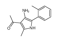 1-[4-amino-2-methyl-5-(2-methylphenyl)-1H-pyrrol-3-yl]ethanone structure