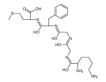 (2S)-2-[[(2S)-2-[[2-[[2-[[(2S)-2,6-diaminohexanoyl]amino]acetyl]amino]acetyl]amino]-3-phenylpropanoyl]amino]-4-methylsulfanylbutanoic acid Structure