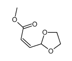 methyl 3-(1,3-dioxolan-2-yl)prop-2-enoate结构式