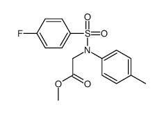 methyl 2-(N-(4-fluorophenyl)sulfonyl-4-methylanilino)acetate Structure