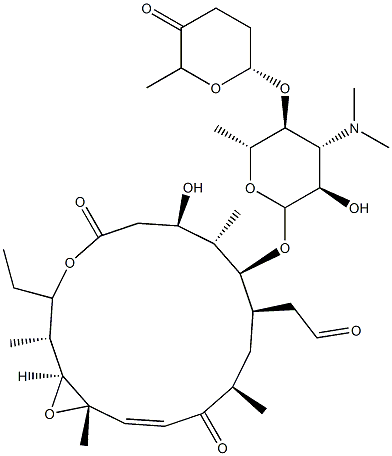 4'-O-(Tetrahydro-6-methyl-5-oxo-2H-pyran-2-yl)Cirramycin A1 Structure