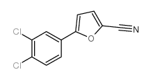 5-(3,4-二氯苯基)-2-糠腈结构式