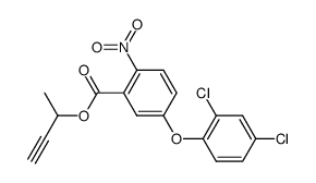 3-Butyn-2-yl 5-(2',4'-dichlorophenoxy)-2-nitrobenzoate结构式