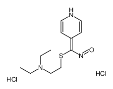 N,N-diethyl-2-[nitroso(1H-pyridin-4-ylidene)methyl]sulfanylethanamine,dihydrochloride Structure