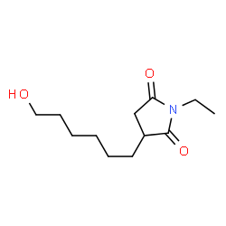2,5-Pyrrolidinedione,1-ethyl-3-(6-hydroxyhexyl)-(9CI) structure