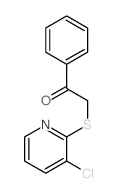 2-(3-chloropyridin-2-yl)sulfanyl-1-phenyl-ethanone结构式