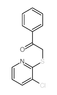 2-(3-chloropyridin-2-yl)sulfanyl-1-phenyl-ethanone structure