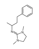 1,3-dimethyl-2-(1-methyl-3-phenylpropylimino)imidazolidine Structure