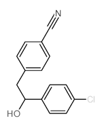 4-[2-(4-chlorophenyl)-2-hydroxy-ethyl]benzonitrile structure