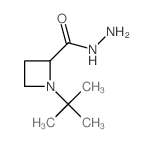 2-Azetidinecarboxylicacid, 1-(1,1-dimethylethyl)-, hydrazide structure