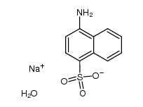 sodium 4-aminonaphthalene-1-sulfonate tetrahydrate结构式
