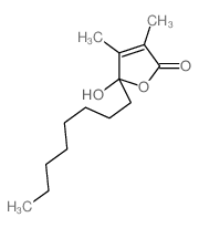 2(5H)-Furanone,5-hydroxy-3,4-dimethyl-5-octyl- Structure