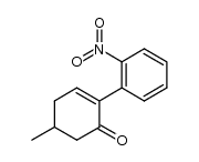 5-methyl-2-(2-nitrophenyl)-2-cyclohexen-1-one Structure