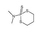 N,N-dimethyl-2-sulfanylidene-1,3,2λ5-dithiaphosphinan-2-amine结构式