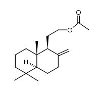 (1R,8aS)-5,5,8a-trimethyl-1-(2-hydroxyethyl)-2-methylene-trans-perhydronaphthalene acetate结构式